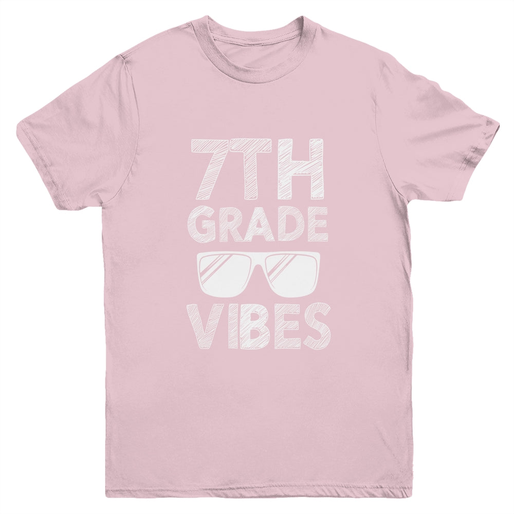Back To School 7th Grade Vibes Youth Shirt | siriusteestore