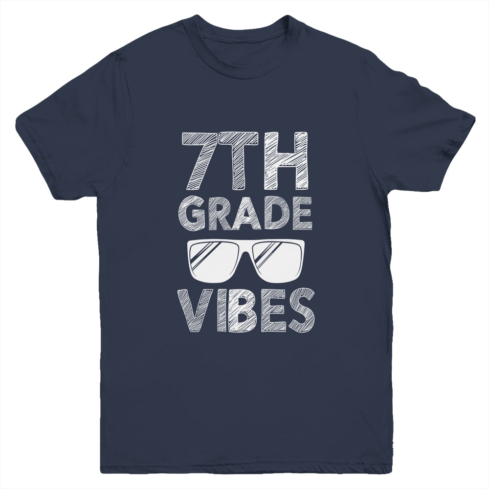 Back To School 7th Grade Vibes Youth Shirt | siriusteestore