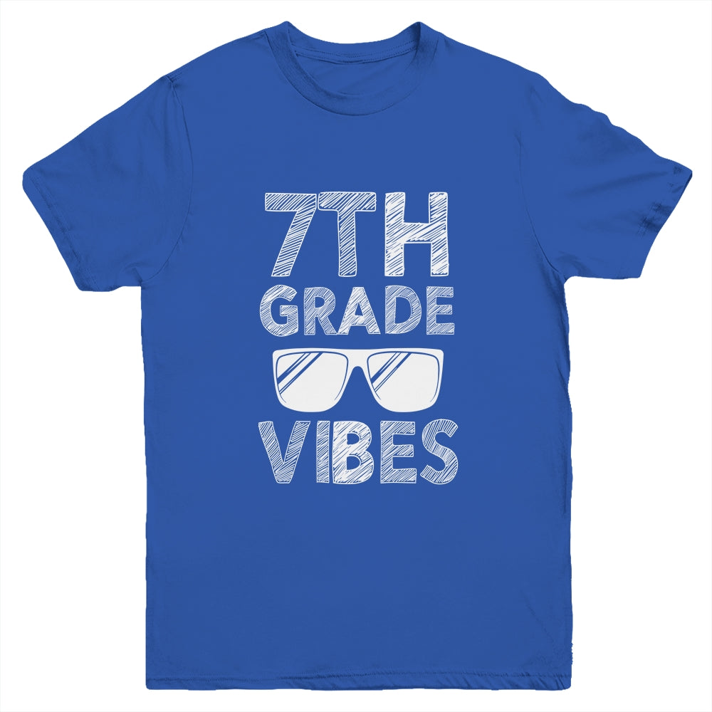 Back To School 7th Grade Vibes Youth Shirt | siriusteestore
