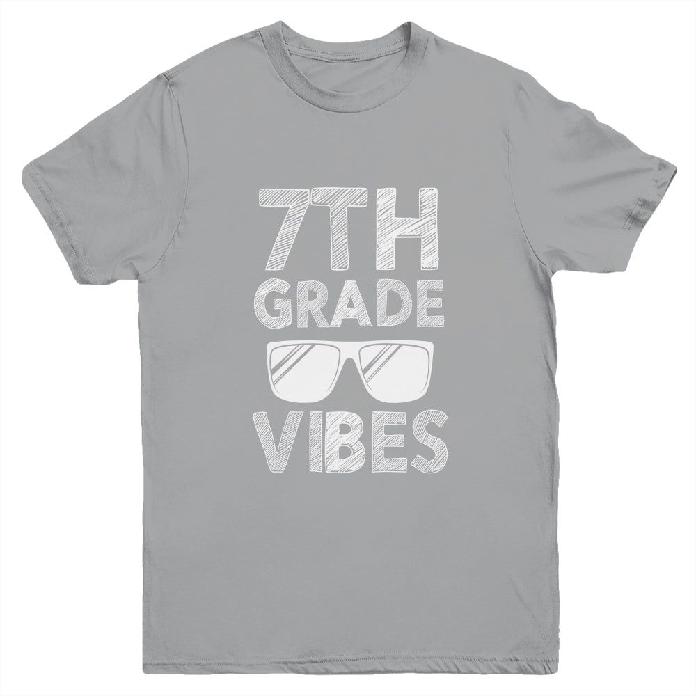 Back To School 7th Grade Vibes Youth Shirt | siriusteestore