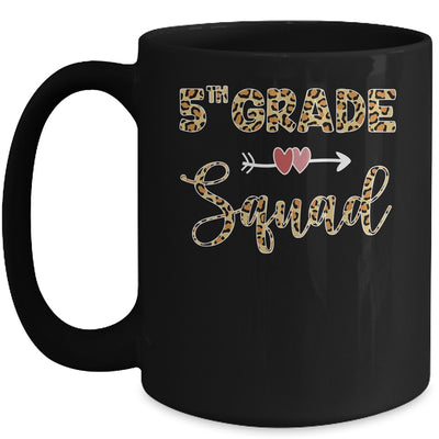 Back To School Fifth Grade 5th Grade Squad Leopard Student Mug | siriusteestore