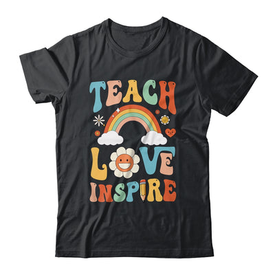 Back To School Teach Love Inspire Retro Teachers Shirt & Tank Top | siriusteestore