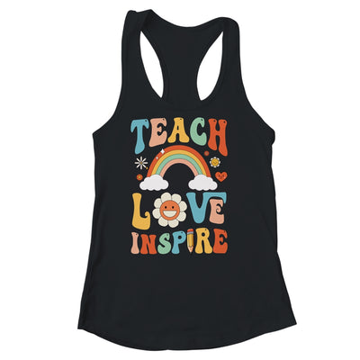 Back To School Teach Love Inspire Retro Teachers Shirt & Tank Top | siriusteestore
