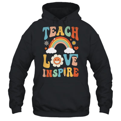 Back To School Teach Love Inspire Retro Teachers Shirt & Tank Top | siriusteestore