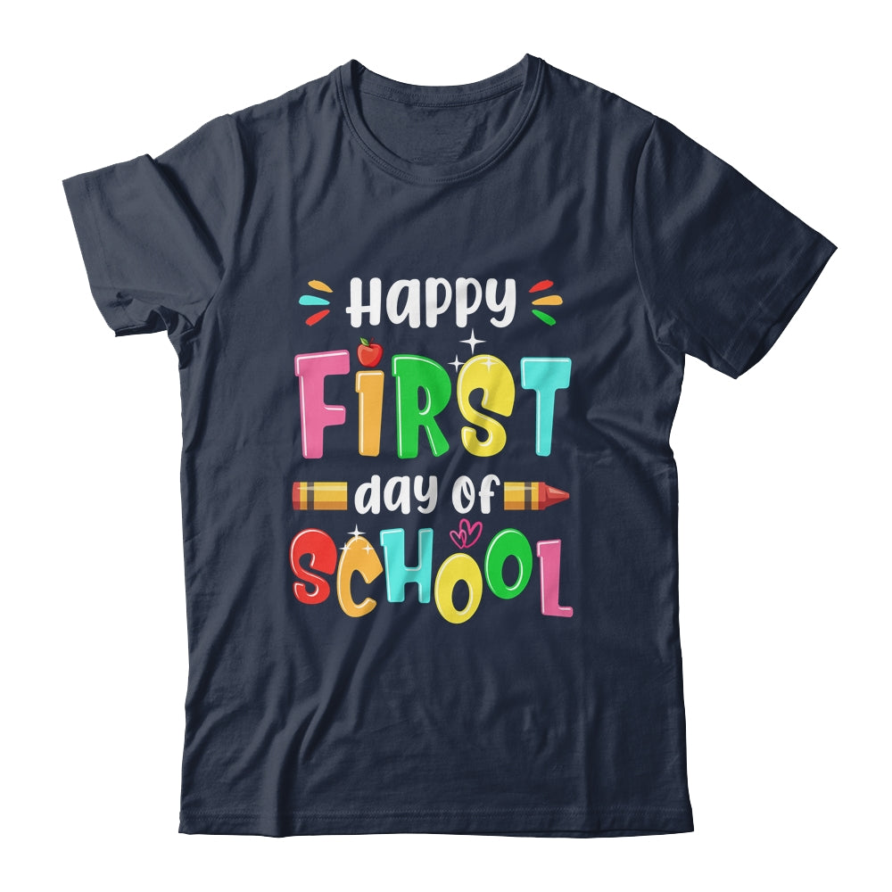 Back To School Teachers Kids Child Happy First Day Of School Shirt & Hoodie | siriusteestore