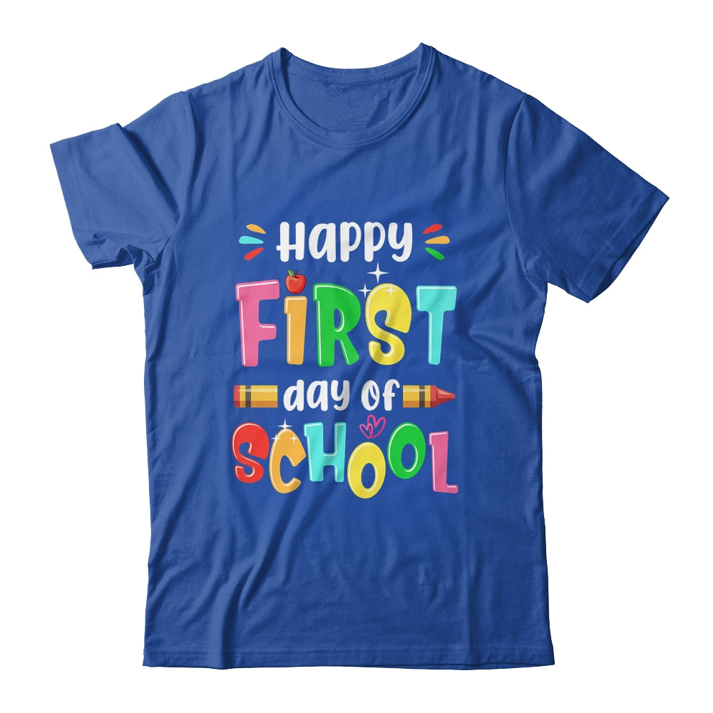 Back To School Teachers Kids Child Happy First Day Of School Shirt & Hoodie | siriusteestore