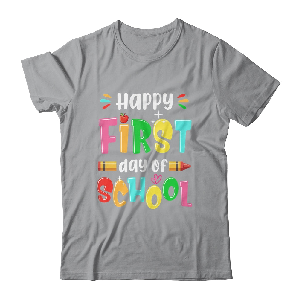 Back To School Teachers Kids Child Happy First Day Of School Shirt & Hoodie | siriusteestore