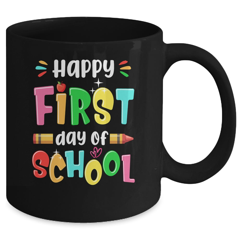 Back To School Teachers Kids Child Happy First Day Of School Mug | siriusteestore