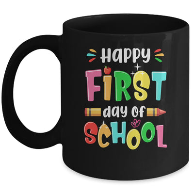 Back To School Teachers Kids Child Happy First Day Of School Mug | siriusteestore