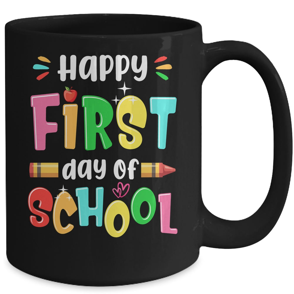 Back To School Teachers Kids Child Happy First Day Of School Mug | siriusteestore