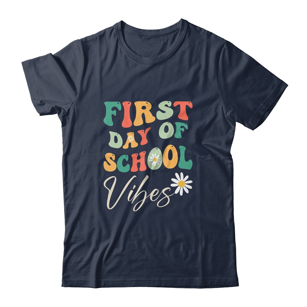 Back To School Vibes Happy First Day Of School For Teachers Shirt & Hoodie | siriusteestore