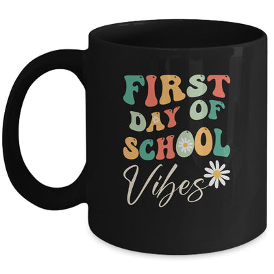 Back To School Vibes Happy First Day Of School For Teachers Mug | siriusteestore