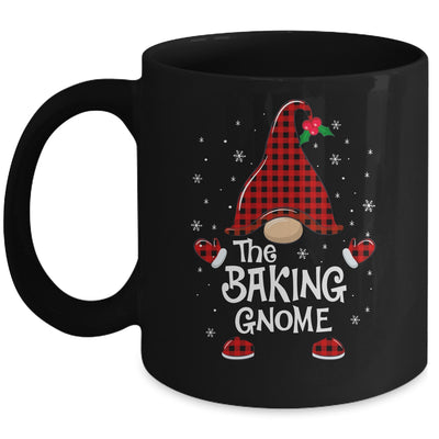 Baking Gnome Buffalo Plaid Matching Christmas Pajama Gift Mug | siriusteestore