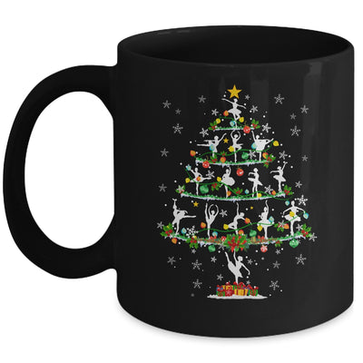 Ballet Dance Xmas Lighting Santa Ballet Dance Christmas Tree Mug | siriusteestore