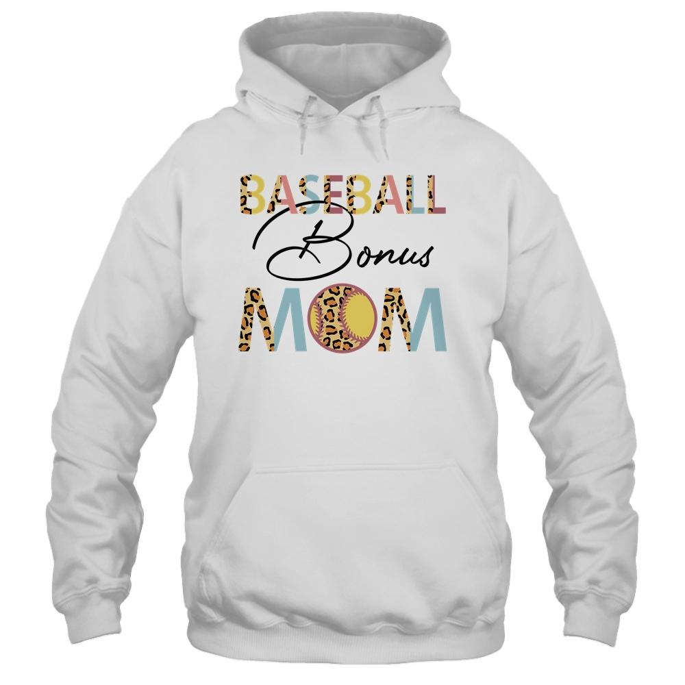 Baseball Bonus Mom Baseball Mom Leopard Mothers Day Shirt & Tank Top | teecentury