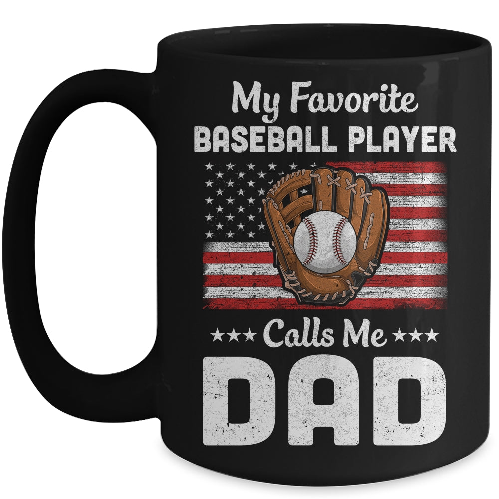 Baseball Dad My Favorite Baseball Player Calls Me Dad Mug | siriusteestore