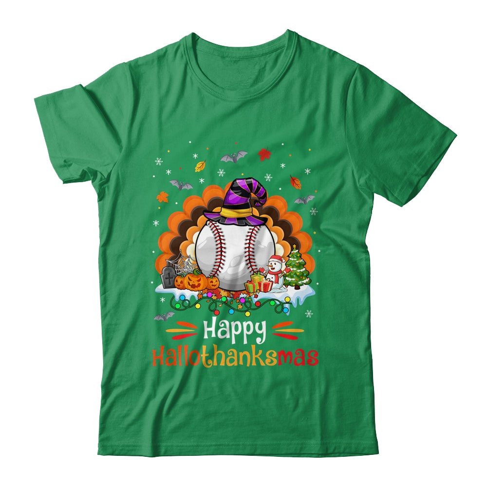 Baseball Halloween Christmas Thanksgiving Hallothanksmas Shirt & Sweatshirt | siriusteestore