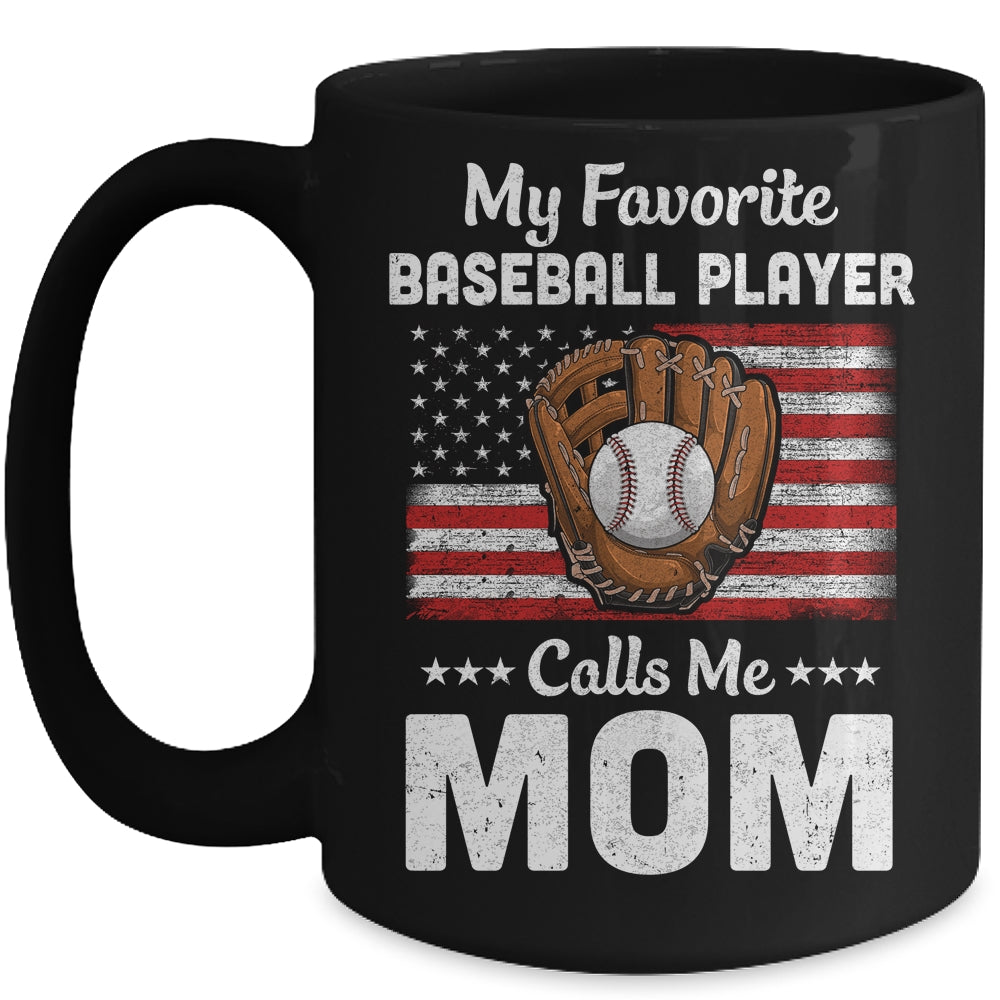 Baseball Mom My Favorite Baseball Player Calls Me Mom Mug | siriusteestore