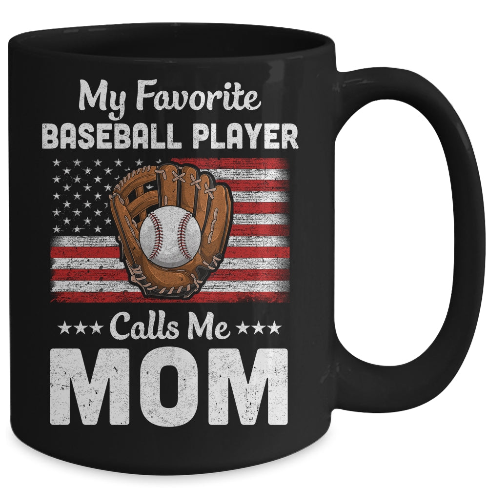 Baseball Mom My Favorite Baseball Player Calls Me Mom Mug | siriusteestore