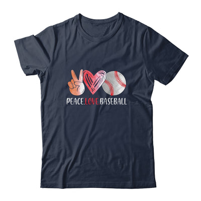 Baseball Player Girls Peace Love Baseball Women Shirt & Tank Top | siriusteestore