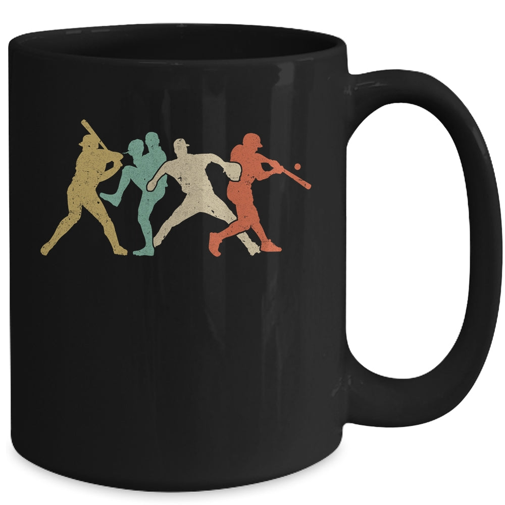 Baseball Retro Vintage Catcher Pitcher Batter Mug | siriusteestore