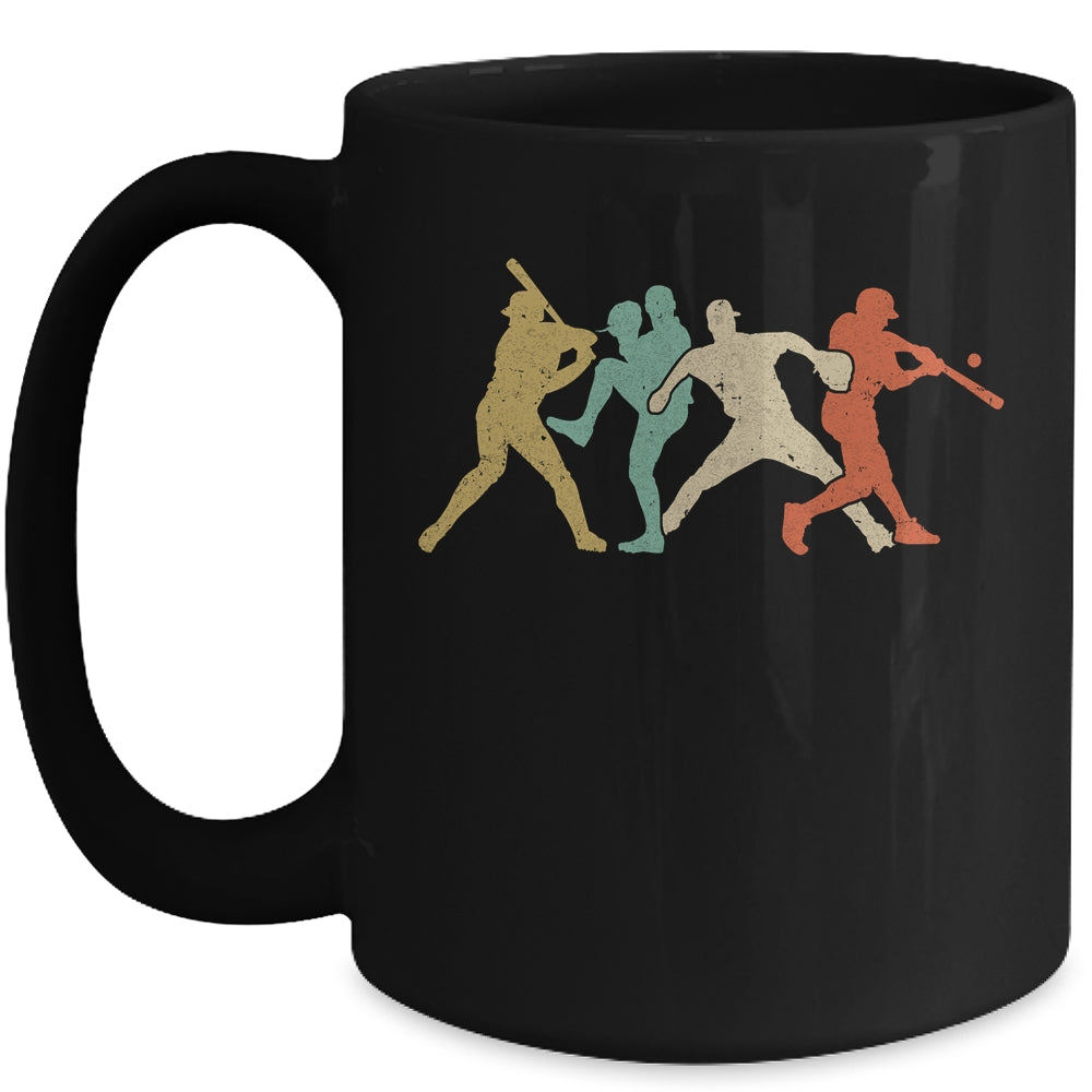 Baseball Retro Vintage Catcher Pitcher Batter Mug | siriusteestore