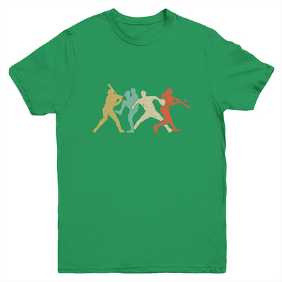 Baseball Retro Vintage Catcher Pitcher Batter Youth Shirt | siriusteestore
