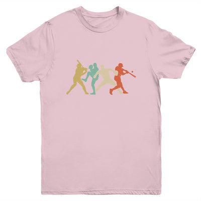 Baseball Retro Vintage Catcher Pitcher Batter Youth Shirt | siriusteestore