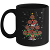 Basketball Christmas Tree Santa Pickleball X Mas Lights Mug | siriusteestore