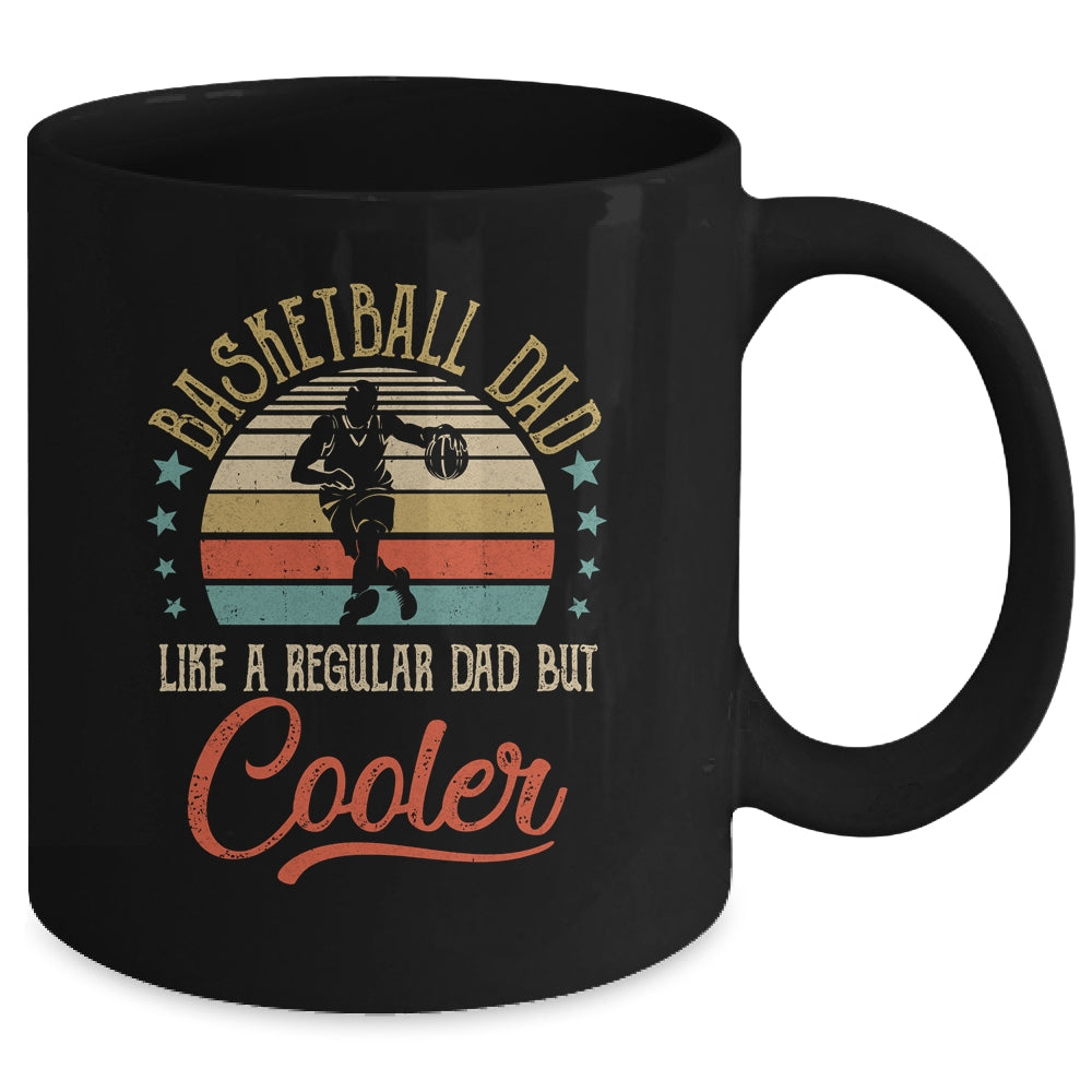 Basketball Dad Like A Regular Dad Cooler Vintage Fathers Day Mug | siriusteestore