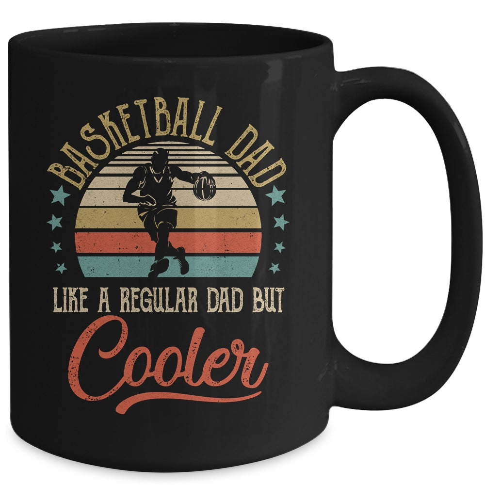 Basketball Dad Like A Regular Dad Cooler Vintage Fathers Day Mug | siriusteestore