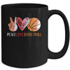 Basketball Player Girls Peace Love Basketball Women Mug | siriusteestore