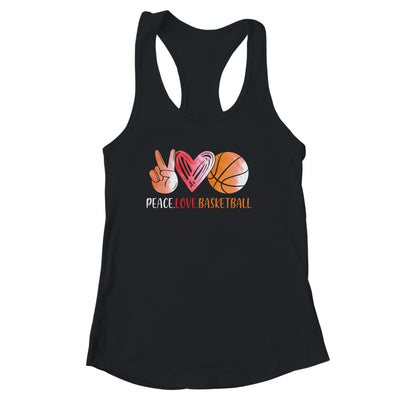 Basketball Player Girls Peace Love Basketball Women Shirt & Tank Top | siriusteestore