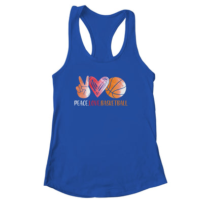 Basketball Player Girls Peace Love Basketball Women Shirt & Tank Top | siriusteestore