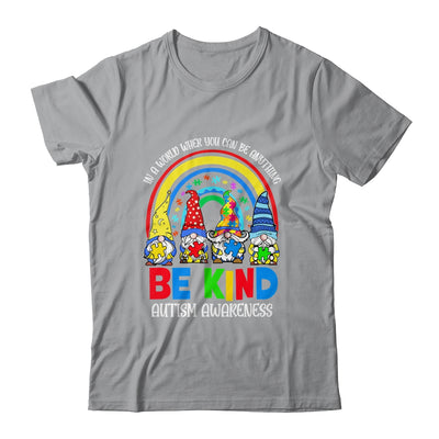 Be Kind Autism Awareness Month Rainbow Gnomes Puzzle Shirt & Hoodie | siriusteestore