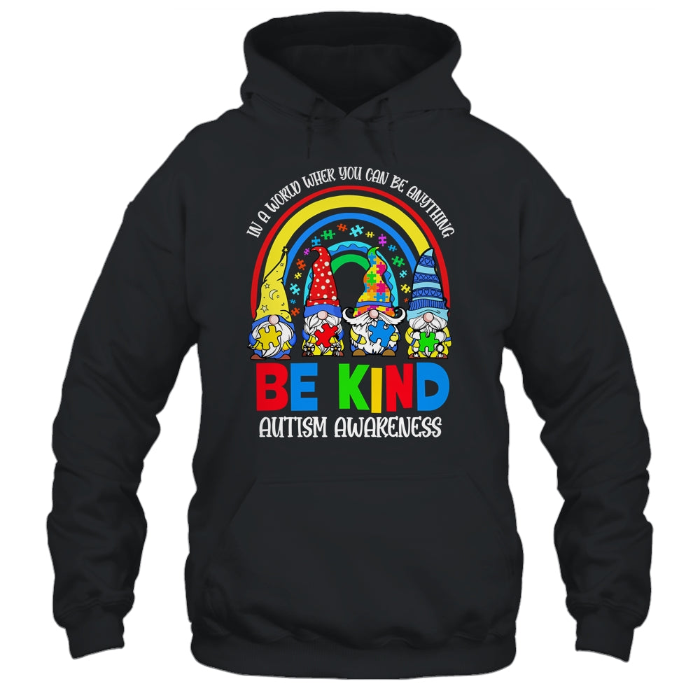 Be Kind Autism Awareness Month Rainbow Gnomes Puzzle Shirt & Hoodie | siriusteestore