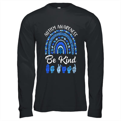 Be Kind Autism Awareness Rainbow Women Girls Leopard Shirt & Hoodie | siriusteestore