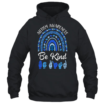 Be Kind Autism Awareness Rainbow Women Girls Leopard Shirt & Hoodie | siriusteestore