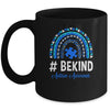 Be Kind Autism Awareness Women Girls Leopard Rainbow Mug | siriusteestore