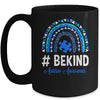 Be Kind Autism Awareness Women Girls Leopard Rainbow Mug | siriusteestore