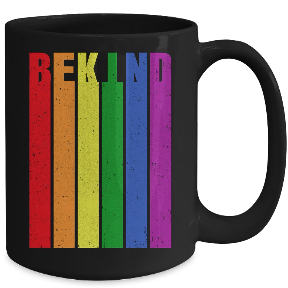 Be Kind Be You LGBT Pride Month Flag Rainbow LGBTQ Mug | siriusteestore