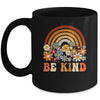 Be Kind Rainbow Choose Kindness Anti Bullying Groovy Organe Mug | siriusteestore