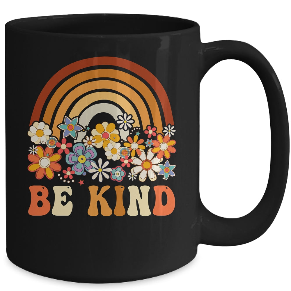 Be Kind Rainbow Choose Kindness Anti Bullying Groovy Organe Mug | siriusteestore