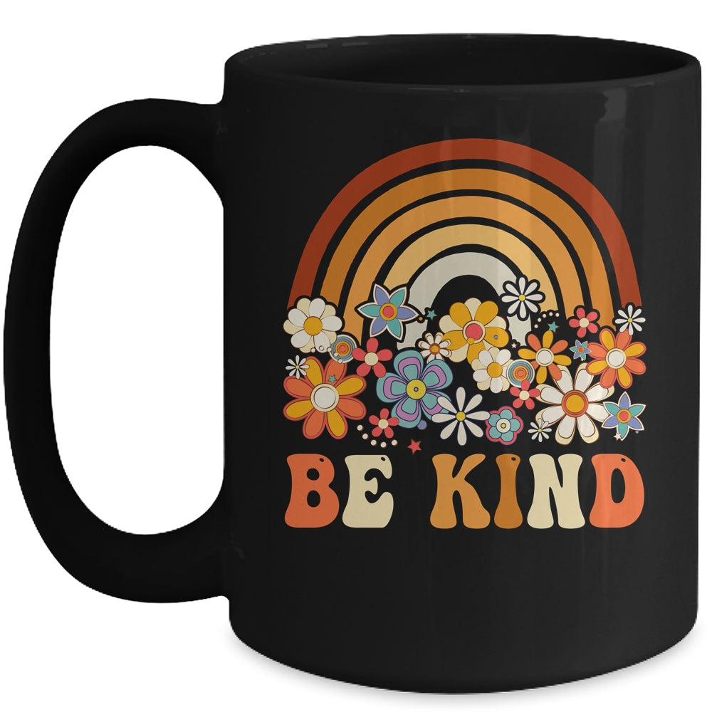 Be Kind Rainbow Choose Kindness Anti Bullying Groovy Organe Mug | siriusteestore