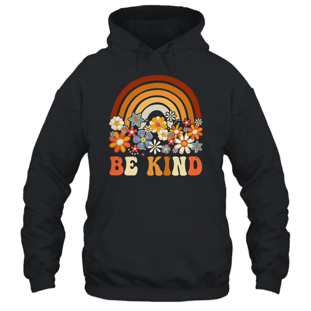 Be Kind Rainbow Choose Kindness Anti Bullying Groovy Organe Shirt & Hoodie | siriusteestore