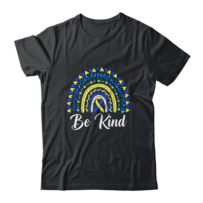 Be Kind Rainbow World Down Syndrome Awareness Day Shirt & Hoodie | siriusteestore