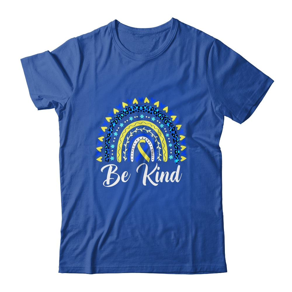 Be Kind Rainbow World Down Syndrome Awareness Day Shirt & Hoodie | siriusteestore
