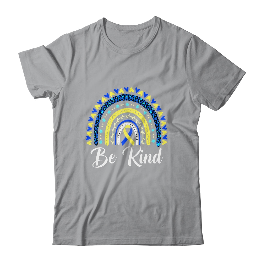 Be Kind Rainbow World Down Syndrome Awareness Day Shirt & Hoodie | siriusteestore
