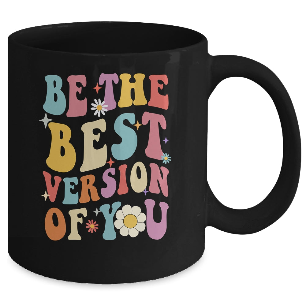 Be The Best Version Of You Peace Love 60s 70s Groovy Mug | siriusteestore