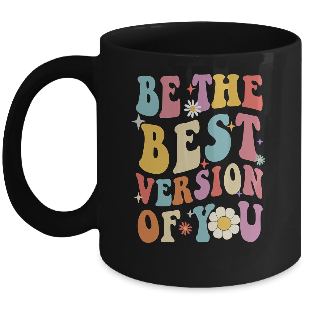 Be The Best Version Of You Peace Love 60s 70s Groovy Mug | siriusteestore